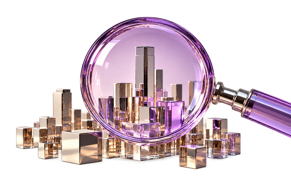 Glass magnifier and architectural structures